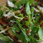 Salade de pousse d'épinards et artichauts © par Fanny GRW - Recettes d'ici et d'ailleurs