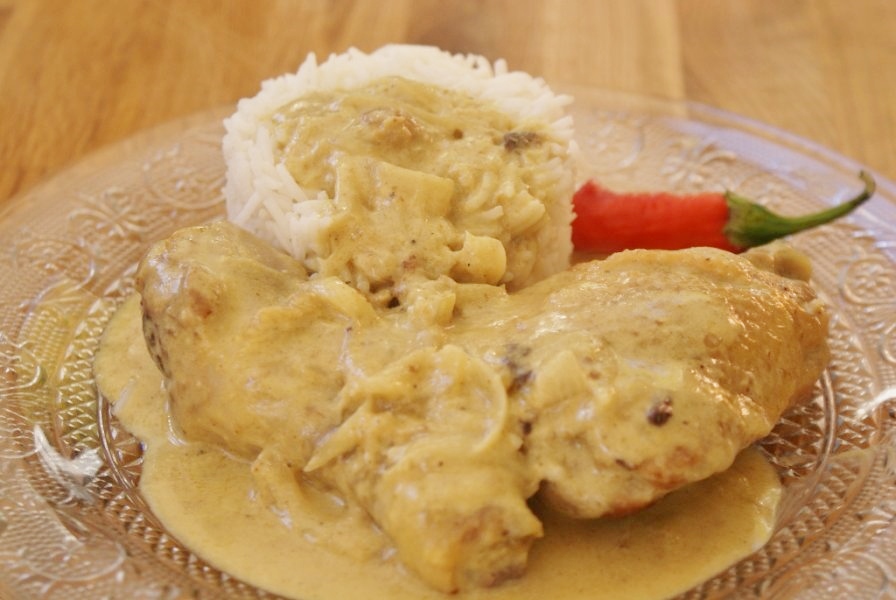 Poulet colombo a lait de coco