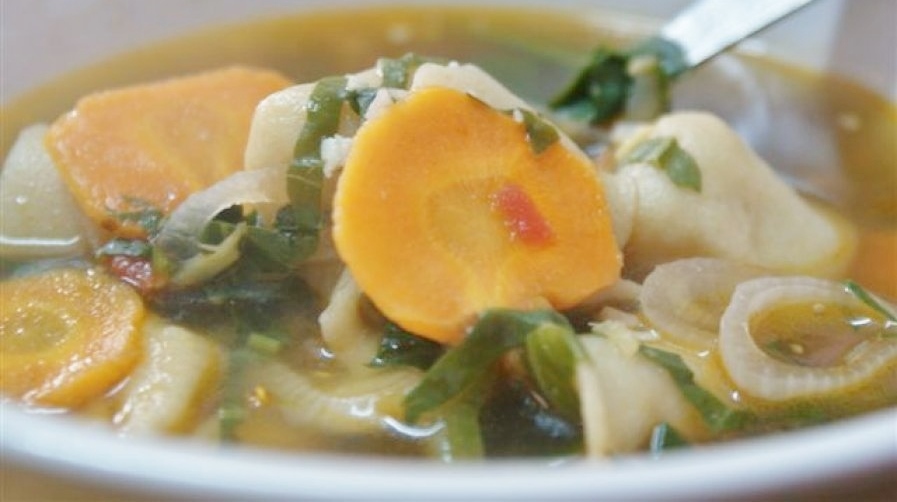 Mothup soup - Recette de soupe tibétaine aux raviolis - Cuisine tibétaine © par Fanny GRW - Recettes d'ici et d'ailleurs
