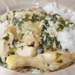 Poulet à l'ail servi avec du riz- Recette de bistro © par Fanny GRW - Recettes d'ici et d'ailleurs
