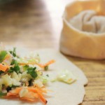 Momos tibétains, farce végétarienne aux légumes râpés
