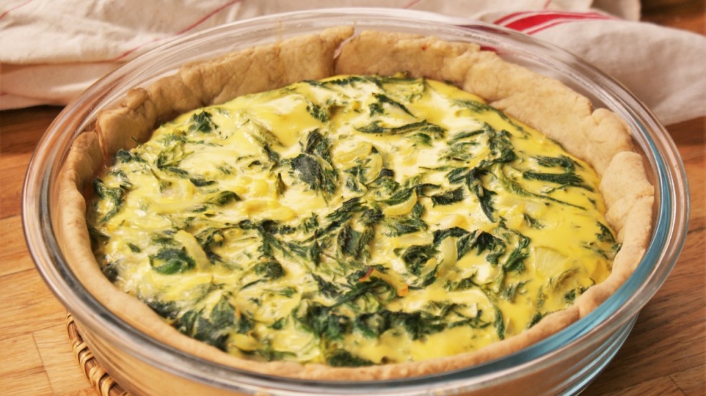 Quiche aux orties sauvages © Recettes d'ici et d'ailleurs