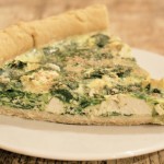 Quiche végétarienne tofu épinards noisette à la crème végétale de chanvre © Balico & co