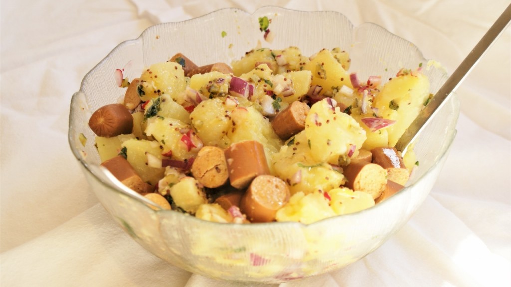 Salade de pommes de terre végétale ou vegan kartoffelsalat © Balico & co