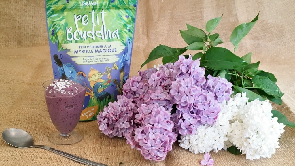 Crème glacée végétale à la myrtille, fraise des bois et Petit Bouddha d'Iswari © Balico and co