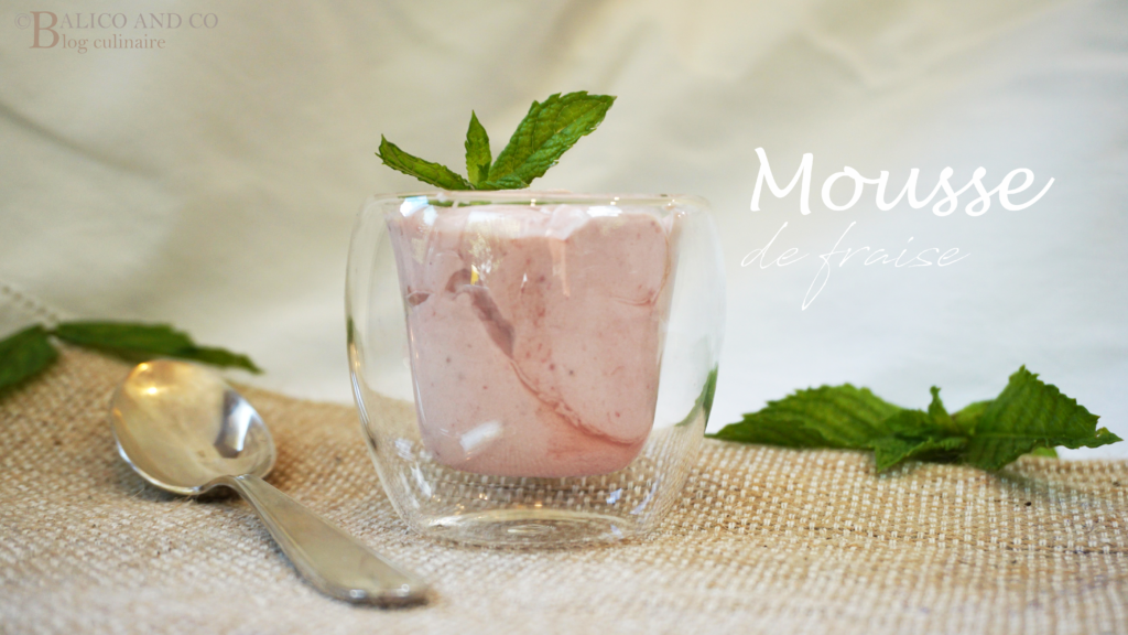 recette de mousse de fraise légère